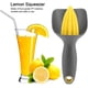 thumbnail image 2 of Exprimidor manual de limones con filtro para semillas, ideal para limones, naranjas y otras frutas., 2 of 5