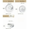 thumbnail image 2 of Plates and Bowls Sets, 12 Pieces Porcelain Dinnerware Sets Dishware Sets Chip Resistant Ceramic Dish Set Dining Dinner Ware Service for 4, Marble Grey, 2 of 7