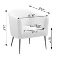 thumbnail image 4 of Glamour Home Artan Silver Grey Velvet Bed with Button Tufting Twin, 4 of 8