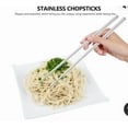 thumbnail image 4 of 5 Pairs Reusable Chopsticks Steel Chopsticks Kitchen Chopsticks, 4 of 6