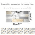 thumbnail image 1 of JJKBVCLO Decoration Adhesive Crystal Wall Tile Stickers 1PC Kitchen Sticker 2D Bathroom Self Sticker Wall Tile ArtsCrafts & Sewing, 1 of 7