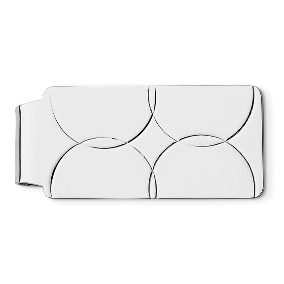 Beautiful Sterling Silver Rhodium-plated Money Clip