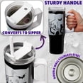thumbnail image 4 of Vaso térmico aislado de acero inoxidable de 950 ml Get Trend con popote, 4 of 6