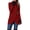 Wine Red, variant on comerut Women Fall Winter Jacket Stand Collar Neck Protection Single-breasted Irregular Split Hem Soft Patchwork Long Sleeve Solid Color Thick Warm Mid Length Lady Coat