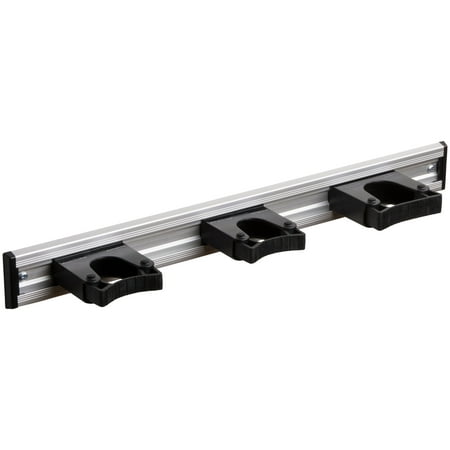 UPC: 7317276550010 | Toolflex Original 20 in Garage Tool Organizer with 3 Rail or Wall Mount Holders – Black