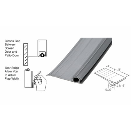 - CRL Gray Vinyl Bug Strip in a 100' Roll