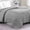 Silver, variant on Casa Platino Queen Size Quilted Blanket - Lightweight Cooling Quilted Blanket, Machine Washable, Microfiber Down Alternative Fill, All Season Warm Blanket Use - Silver
