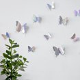 thumbnail image 3 of Decoración de pared de mariposas, 24 piezas, pegatinas de mariposas 3D para decoraciones de fiestas con imanes (coloridos, 24), 3 of 7