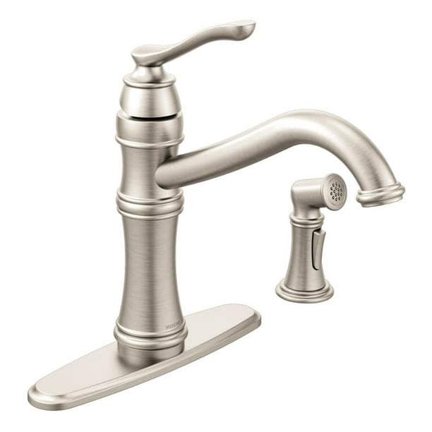 Moen 7245 Belfield1.5 GPM HighArc Single Handle Kitchen Faucet Spot Resist Stainless