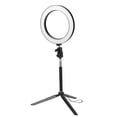 thumbnail image 3 of Anillo de luz LED de aleación de aluminio de 20 cm, regulable, 3200 K-5500 K, puerto USB, lámpara de fotografía con trípode y palo selfie., 3 of 14