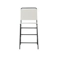 thumbnail image 6 of Linon Willey Counter Stool Cream Twill Fabric Sling Seat Steel Frame in Black, 6 of 12
