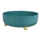 thumbnail image 2 of Bandeja organizadora giratoria, bandeja de almacenamiento giratoria de plástico de gran capacidad, bandeja organizadora giratoria de escritorio para cocina, sala de estar, baño, verde, 2 of 14
