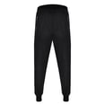 thumbnail image 3 of Ketyyh-chn99 Mens Fashion Casual Pants Big and Tall Linen Casual Pants Fashion Loose Fit Beach Trousers Black,L, 3 of 5