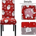 thumbnail image 4 of Juego de 4 sillas navideñas con decoración de Papá Noel, ideal para la familia, la cocina y el comedor., 4 of 5