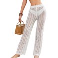 thumbnail image 3 of Pantalones de playa, pantalones de playa huecos de crochet para mujer, pantalones de crochet, resultados impresionantes, 3 of 9