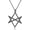 Hexagram black N, variant on Unicursal Hexagram Symbol Necklace Stainless Steel Jewelry Unicursal Hexagram Necklace, Style T2429