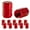 Red, variant on 1Pc Aluminum Alloy Tire Air Cap Cover Universal Valve Stem Caps for Cars and Motorcycles Dustproof Protection for Exterior Auto Modification