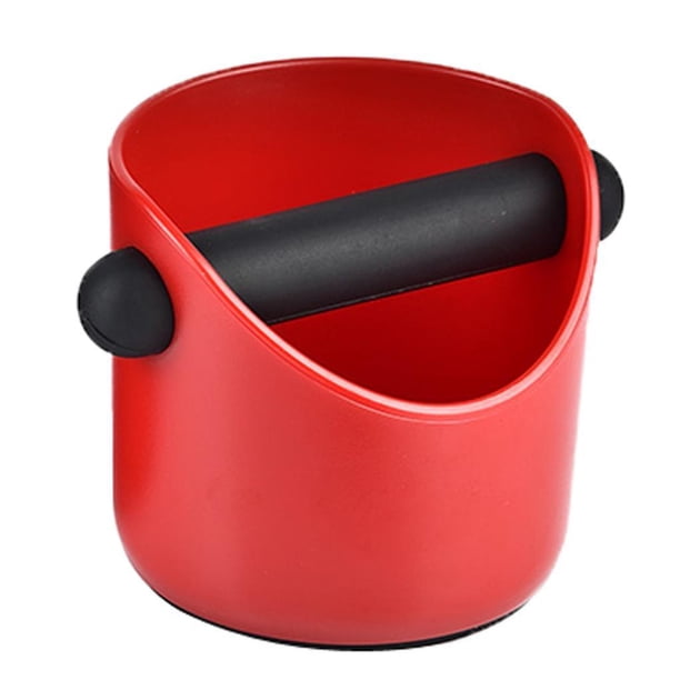 Espresso Recipiente para Posos de . Accesorios para Máquinas de Expreso de material acero Inoxidable. Barra de Golpes Absorbente de - 2 rojo rojo Yotijar tazón de café antideslizante