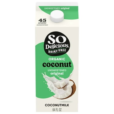 So Delicious Dairy Free Unsweetened Coconut Milk, Half Gallon