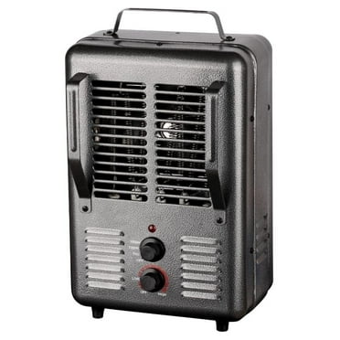 1500W Milkhouse Utility Heater - with Thermostat, Black