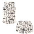 thumbnail image 4 of Xoenoiee Mushroom Print Tankini Swimsuits for Women High Waisted Bikini Sets Plus Size Two Piece Bathing Suits Tummy Control Swimwear, S, 4 of 7