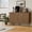 Walnut, variant on TOPCOMFY Buffet Cabinet with Storage, Multifunctional Storage Cabinet with 4 Doors, Modern Sideboard Buffet Credenzas for Living Room - Black