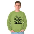 thumbnail image 3 of Merry Christmas Jesus Nativity Scene Sweatshirt for Men or Women Brisco Brands L, 3 of 6
