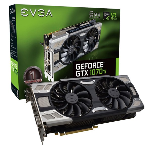 Tarjeta gráfica EVGA GeForce GTX 1070 Ti FTW ULTRA SILENT 8GB
