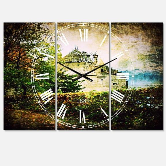 Designart 'Chillion Castle' Mediterranean wall clock