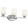 thumbnail image 2 of 3 Light Bath Vanity Approved For Damp Locations With Contemporary Inspirations 9 Inches Tall By 24 Inches Wide-Chrome Finish-Incandescent Lamping, 2 of 2