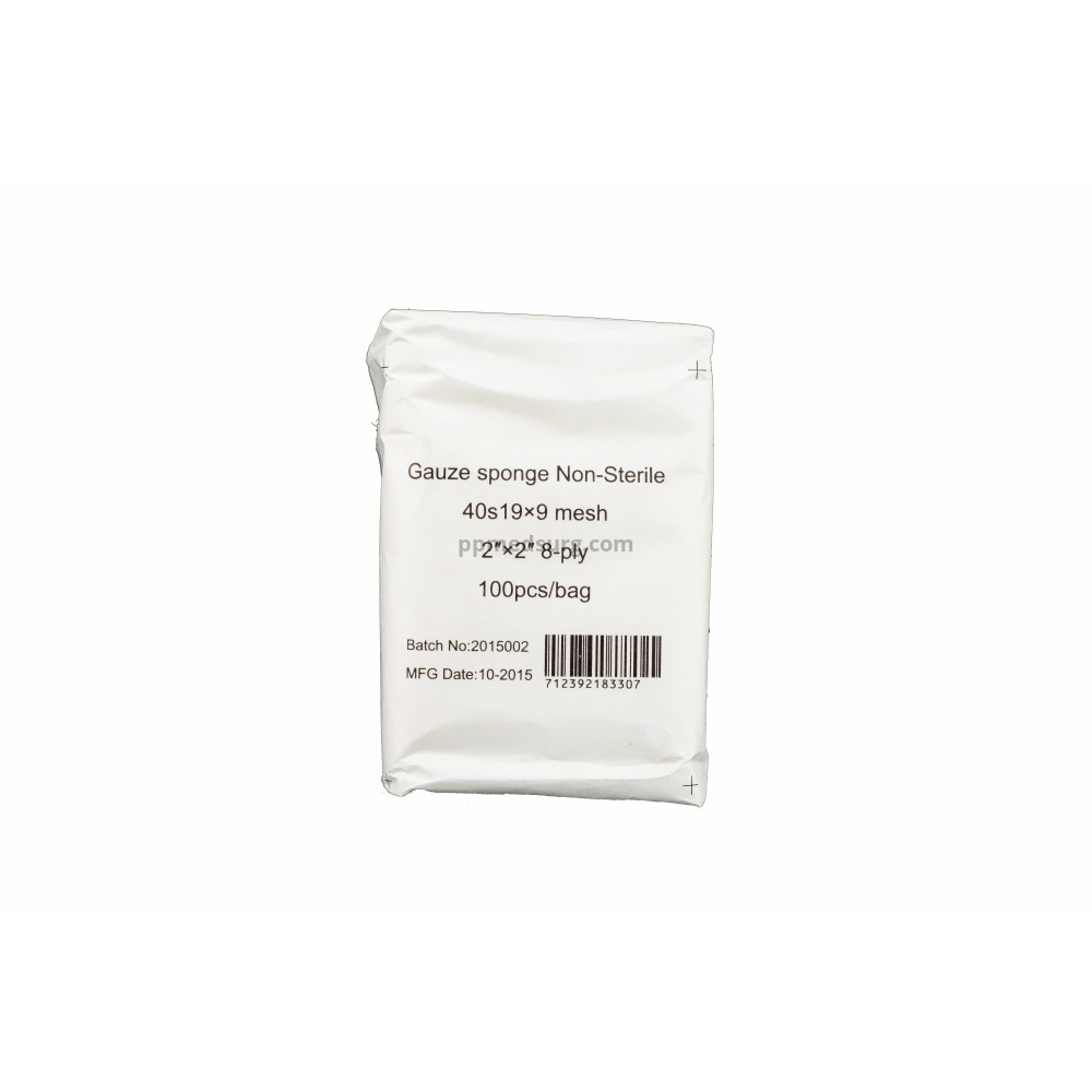 Gauze Surgical Sponges Cotton NON STERILE Woven 8-ply High Grade Quality 2"x2" Class I(a) All Purpose Pads Case of 20 000