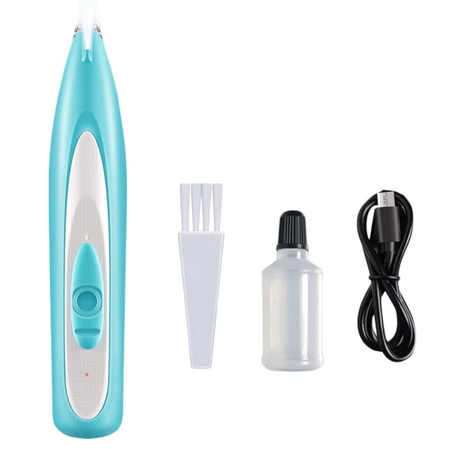Pet Grooming Tool for Cordless Trimmer with LED Light for Small Dogs Cats Low Noise Rechargeable Precision Face Ear Eye Grooming