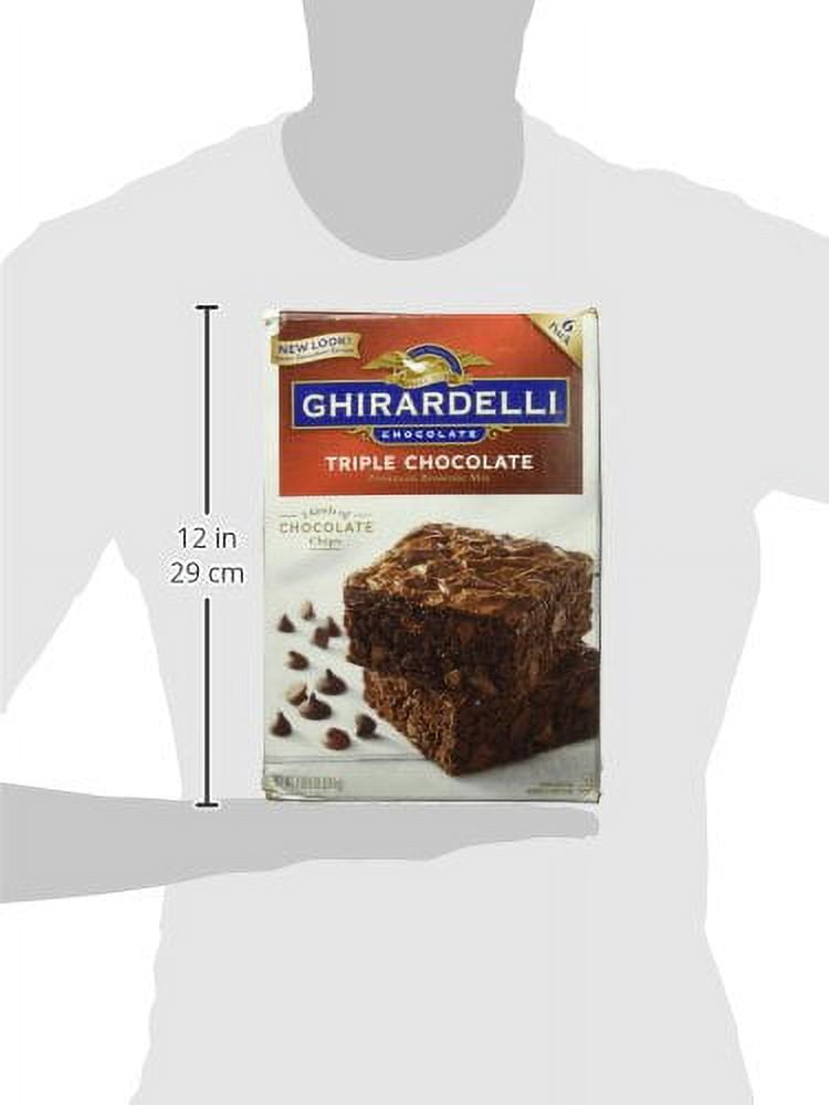 Ghirardelli Triple Chocolate Premium Brownie Mix, 6-count