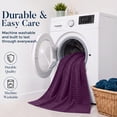 thumbnail image 6 of Dan River Oversized Performance Towel 2 Pack Purple (35x70 In) - 550 GSM Absorbent Cotton Bath Sheet for Workout, Gym & Bath, 6 of 10