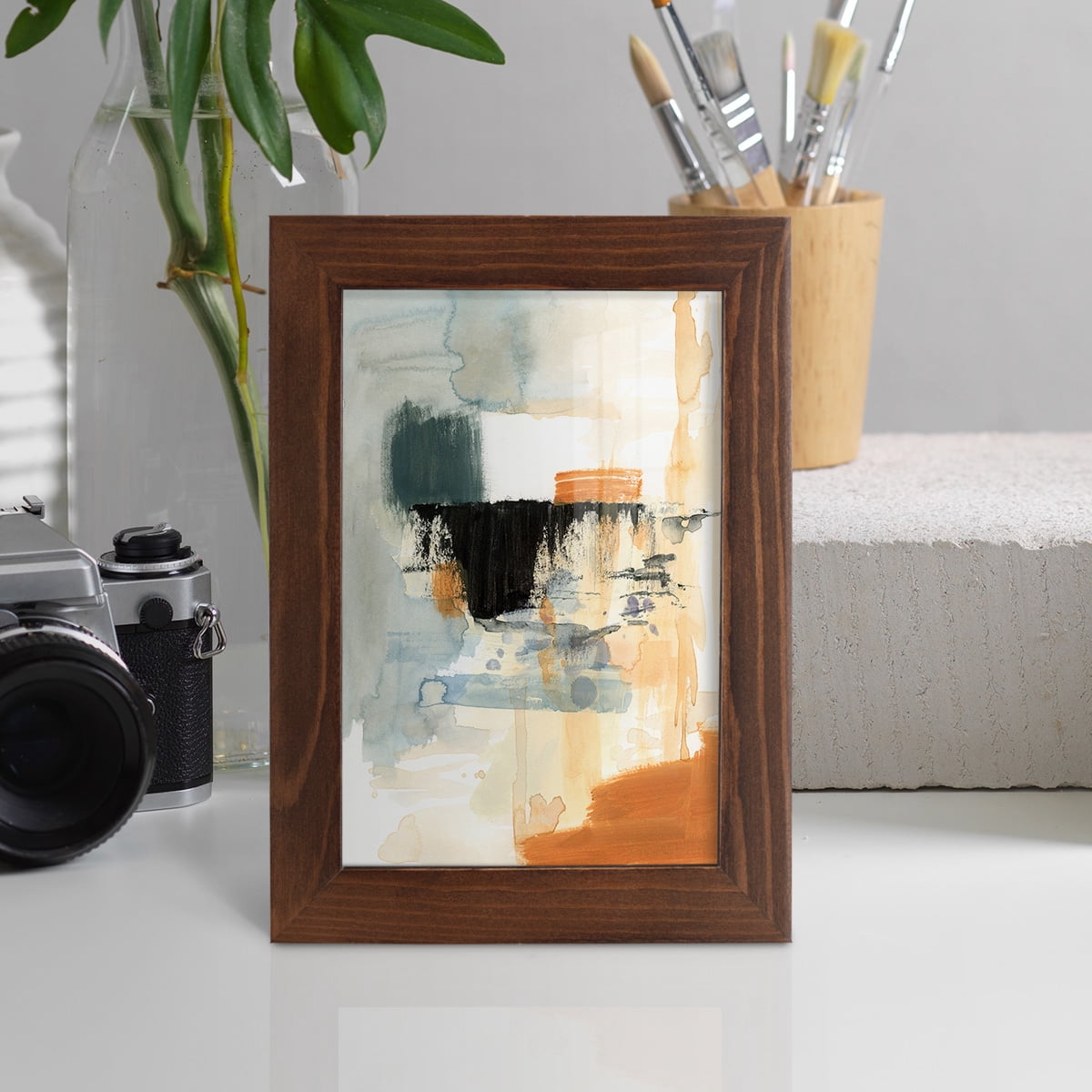 Seria IV - Framed Print w/glass - Chestnut
