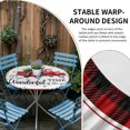thumbnail image 2 of Christmas Truck Round Tablecloth for 36-44 Inch Tables,Fitted Table Cover with Elastic Edge,Buffalo Plaid Xmas Pine Tree Snowflakes Waterproof Outdoor Table Cloth Protector for Patio Garden Dinner, 2 of 9