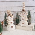 thumbnail image 3 of AuroraX Cotton Christmas Decoration Decorative Soft Modern Plush Toy Pastel cute Snowman with Short Hat for Xmas Gifts Decor,Kid, 3 of 4