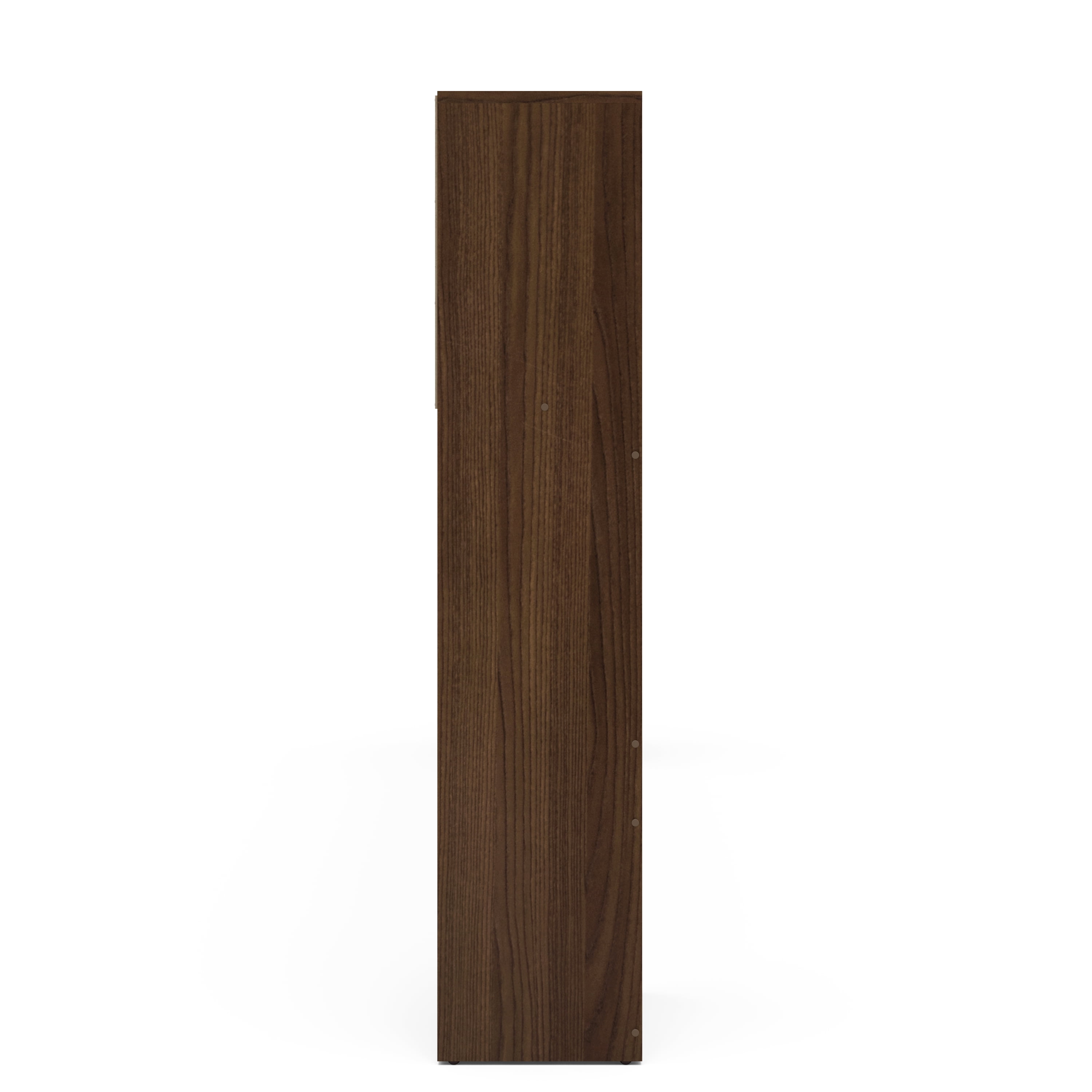 Polifurniture Victoria Queen Size Wood Storage Headboard, Walnut