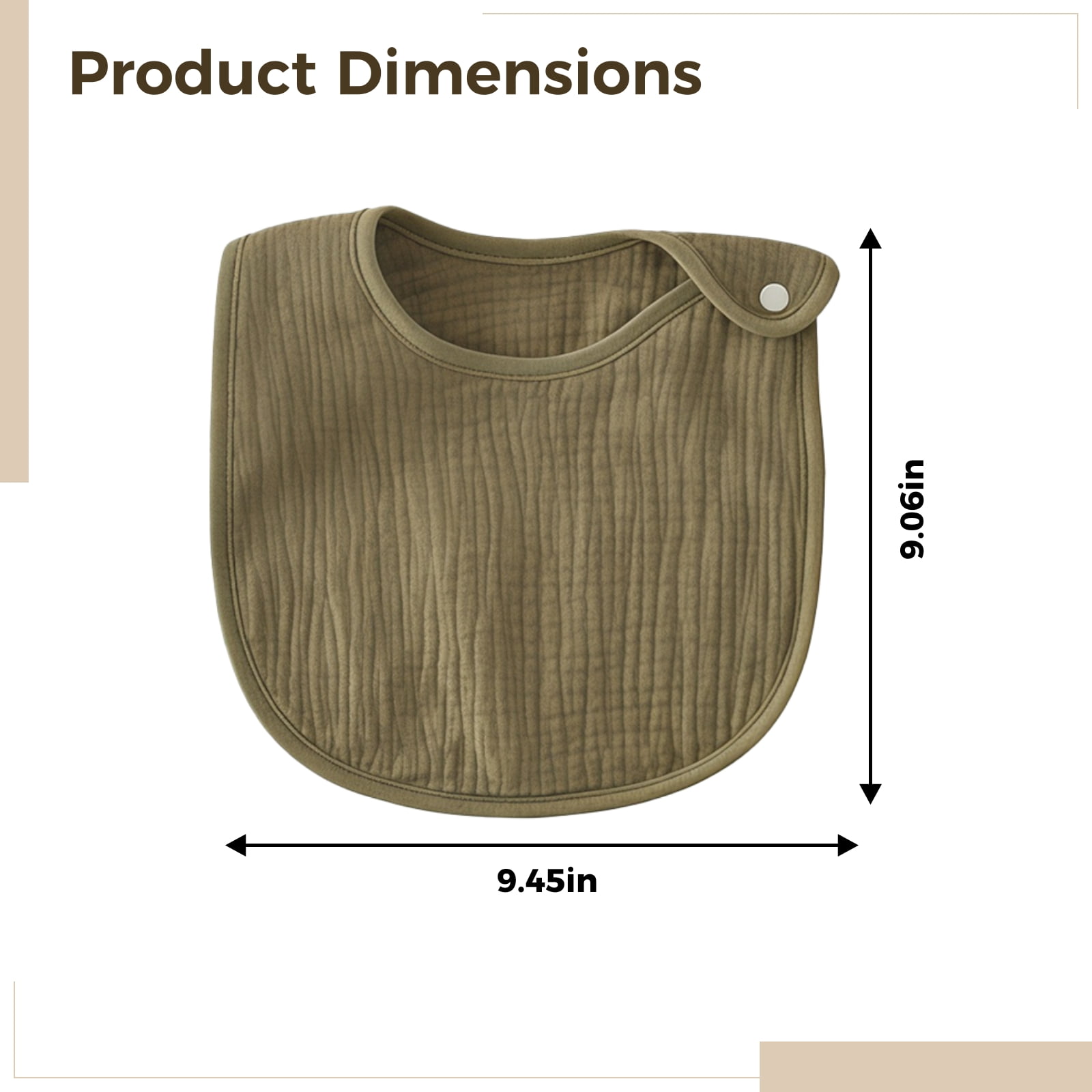 5 Pcs Waterproof Kid & Adult Bibs, Soft Cotton Bandana Bibs for Both Men and Women, Adjustable Snap Closure, Stylish and Comfortable, Size for Maximum Coverage