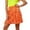 Orange, variant on Elegant Dance Style Performance Outfit for Luau Fancy Dress Celebration Stage Show Gothic Punk Dresses for Women