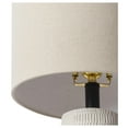 thumbnail image 2 of Livabliss Leipzig Rustic Accent Table Lamp, 21-inch, White with Beige Shade, 2 of 5