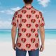 thumbnail image 4 of Balery Basset hound dog with paw Camisas hawaianas de manga corta para hombre, camisas playeras de corte holgado, camisas de vacaciones con botones,X-Large, 4 of 7