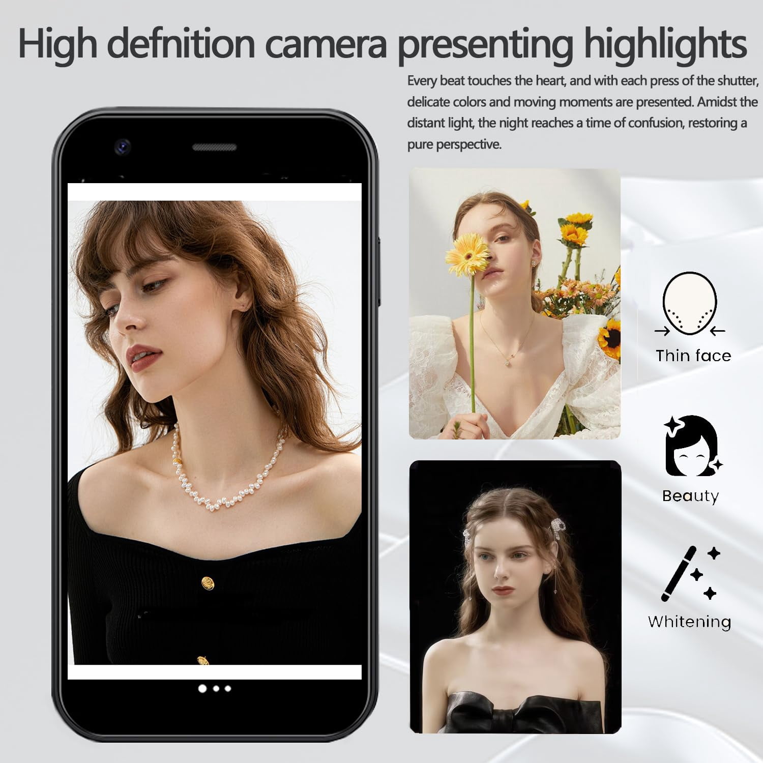 3G Mini Smartphone 2.5 inch Screen WiFi Hotspot Bluetooth Quad Core 2GB RAM 16GB ROM Android 9.0 Cell Phones Slim Body HD Camera SIM Cute Palm Student Mini Phone (Pink)