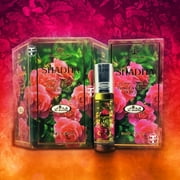 6X PIECES OF Shadha Concentrated Perfumes - Al Rehab Crown Perfumes ( 6ml  x 6 )