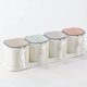 thumbnail image 1 of 4 Grid Seasoning Box Set 4 Grid Spice Salt Sugar Jars Pepper Condiment Storage Container With Small Spoon, 1 of 3