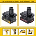 thumbnail image 4 of Adaptador convertidor de batería DEWALT de 18 V a 20 V para Milwaukee M18, 4 of 7