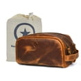 thumbnail image 1 of Bolsa de viaje para artículos de aseo Aaron Leather Goods Premium Leather, 1 of 8