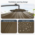 thumbnail image 5 of ACEGOSES 10ft 32 LED Outdoor Patio offset Umbrella, Solar Lighted Hanging Umbrella with 8 Ribs for Desk,Garden,Yard,Taupe, 5 of 10