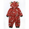 thumbnail image 2 of Babibeauty Christmas Family Matching Hoodie Pajamas Reindeer One Piece Jumpsuit Zipper Pjs for Adult Kids Baby, 2 of 7