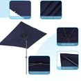 thumbnail image 3 of Sonerlic 10 x 7ft Outdoor Patio Umbrella,Aluminium Frame Market Table Umbrella for Garden,Deck and Pool,Navy Blue, 3 of 8